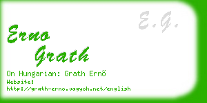 erno grath business card
