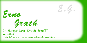 erno grath business card